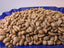 raw coffee grains on display